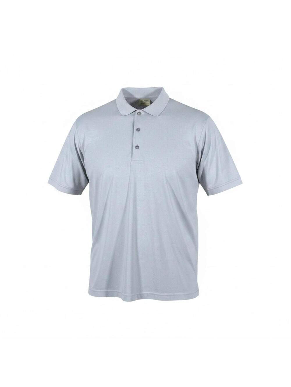 Diamond Apparel Polo Shirt Solid Gray Color Classic Three-Button Size Men’s 3XL